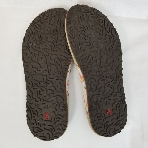 TEVA Floral Fabric Strap Thong Flip Flop Sandals Multicolor Size 10 ~ 4356 - Picture 7 of 8